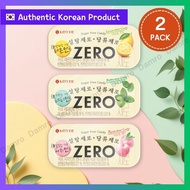 [Lotte] ZERO Sugar-Free Candy 28g, 98% Xylitol Korean Candy, Lemon Mint, Peppermint, Peach Mint