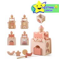 Wooden Activity Cube 5-in-1 Montessori Toys for 3+ Year Old Boys & Girls, Multipurpose Educational S