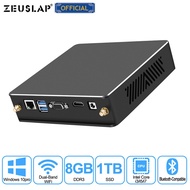 จอเกมมิ่ง ZEUSLAP 8GB RAM 1TB SSD Intel Core I7 3770 I5 3470 I3 2120 Mini PC Win10 5G wiFi Gigabit E