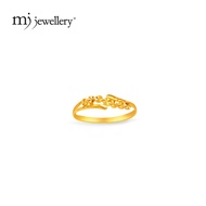 FA4 MJ Jewellery 916/22K Gold Minimalist Ring C51