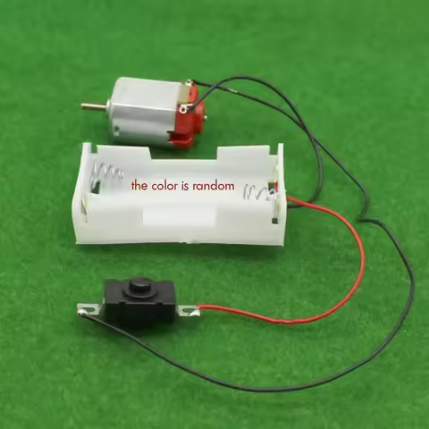 130 Motor Kit, With 2xAA Battery Storage Case And Switch,16500 RPM, DIY Electronic Motor Circuit Mod