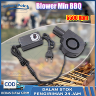 Kipas Blower Bbq Mini Untuk Kompor Panggangan Outdoor 9733 12v 220v 5500 Rpm/Blower Fan Kipas Blower