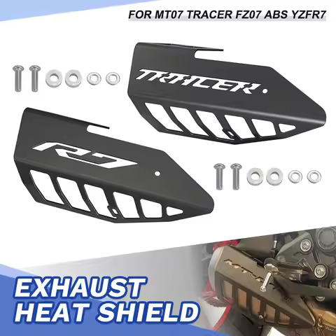 Aluminum FOR YAMAHA MT07 TRACER MT-07 FZ-07 FZ07 ABS YZF R7 Motorcycle Exhaust Shield Muffler Pipe P