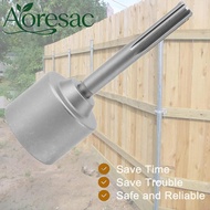 Aoresac Funien T Post Driver Hand Post Pounder Hammer Drill สิ่งที่แนบมาสำหรับรั้วเหล็กพร้อมเหล็กตีข