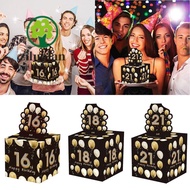 ZILUOLAN Birthday Money Box, Birthday 16th 18th 21st Cash Pull Boxs, Fuuny Happy Birthday Paper Crea