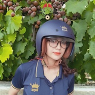 (CHO XEM HÀNG - Ảnh thật) Mũ bảo hiểm royal dấu kính m139 màu XANH MỰC - Nón BH kính âm dấu kính Roy