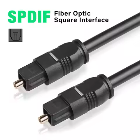0.5m 1m 1.5m 2m 3m Digital Fiber Optical Optic Audio Cable SPDIF MD DVD TosLink Gold Plated Lead Cor