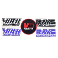 Volk Rays Engineering Rim Cutting Sticker