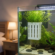 Aquarium Wall Mounted Hydroponic Plant Basket Holder for Moss Java Fern Aquascaping