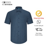 G2000 Men's Blue Short Sleeve Shirt