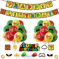 Specool®Super Mario Theme Kids Birthday Party Balloon Decoration Boys Girls Birthday Balloon Sets