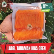Label Tag Tanda Tulis Nama Tanggal Tanaman Hias Bibit Bunga Pot NKT - Orange