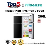 Hisense Refrigerator (206L / 240L / 320L / 420L) Inverter 2 Door Fridge RT220N4ABN RT286N4ABN1 RT328