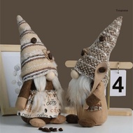 【CH*】 Coffee Gnome Chefs Costume Statue Standing Faceles Doll Scandinavians Tomtes