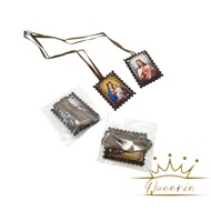 Brown Screw | Brown Catholic Scapulir | Catholic Skapulir Necklace