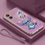 Vivo Y17s Y17 Y12 Y15 Y11 Y19 Cute Feared Stitch Case Mobile Casing Cartoon Design Glossy Soft Back Cover
