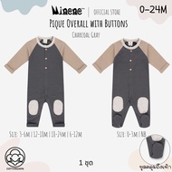 Minene Pique Overall with Buttons | ชุดหมีผ้าฝ้ายเด็กแรกเกิด NB-24M