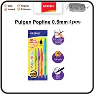 0.5mm Greebel Pen Black Ballpoint Pen Greebel POPLINE 0.5 MM Black Pen