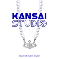 necklace pearl necklace silver necklace KANSAI Planet Necklace Women's Unique Niche Pearl