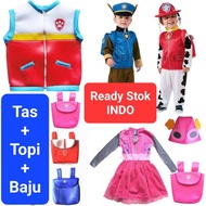 Costume paw patrol import ryder cosplay set Hat Bag marshal chase skye dress Kids marshall