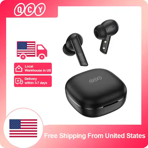 QCY HT05 MeloBuds ANC Wireless Earphone 40dB Noise Cancelling Bluetooth 5.2 Headphone 6 Mic ENC HD C