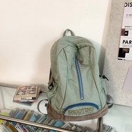 Just Star⚡จัดส่งฟรี สินค้าพร้อมส่ง⚡ กระเป๋านักเรียนปักลายอเมริกันกระเป๋าเป้ฮาราจูกุท่องเที่ยวนักศึกษาความจุมากสไตล์เกาหลี