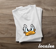 DONALD DUCK WHITE TEE- KAOS KOLEKSI CARTOON DUCK DISNEYY - KAOS DONALD DUCK ANGRY WHITE TSHIRT