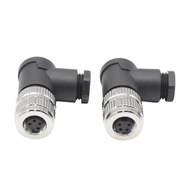 Main Line Connector On-site Installation Assembly Type Waterproof Aviation Plug M8-4P Female Elbow C