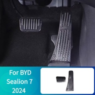 CJ7F แป้นคันเร่งรถยนต์สำหรับ Byd Sealion 7 2024 อลูมิเนียมอัลลอยด์แบบพิเศษ Rest แป้นเหยียบกันลื่นอุป