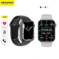 ZZOOI Awei H15 Smart Watch Men Women Smartwatch Bluetooth Answer Calls Custom Watch Wireless Charging Sport Fitness Bracelet 2023 NEW