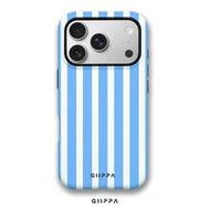 1 ชิ้น เคสโทรศัพท์ลายทางสีฟ้าอ่อนสำหรับ Phone 17 Pro Max, เหมาะสำหรับ Phone 16 Pro Max, 15 Pro Max, 