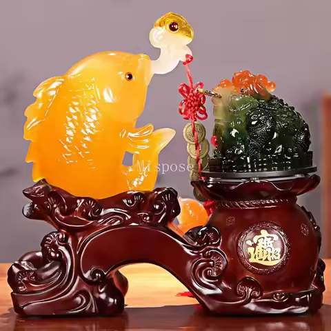 Feng Shui Golden Toad Cabbage Home Living Wine Decoration Golden Shop Opening Gift