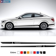 Edition 507 Style Car Door Side Stripes Skirt Stickers Vinyl Decal For Mercedes Benz W204 C63 AMG S2