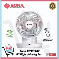 SONA 8” (DC Motor) Remote High Velocity Fan STC1319DC | STC 1319DC (5 Years Motor Warranty)