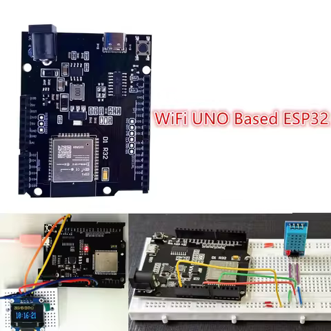 WiFi UNO Based ESP32 D1 R32 Board Compatible with Arduino Port for MicroPython LUA Arduino IDE