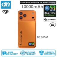 EGO MagPower 6 (3C Certified) QI2.2 10000mAh Powerbank M17AIR With OLED Display, MagSafe Support iPh