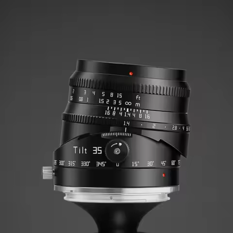 TTArtisan 35mm F1.4 Tilt Lens APS-C MF 360° Rotating Shift Lens for Sony A7M2 ZVE-10 Fuji X-T3 Nikon