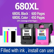 HP 680 ink HP 680XL black HP680XL refillable ink cartridge Compatible for HP2677 2676 3636 3638 3838 2138 4538 4678 3776