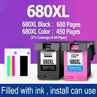 HP 680 ink HP 680XL black HP680XL refillable ink cartridge Compatible for HP2677 2676 3636 3638 3838