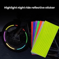 [SM]6Pcs Bike Reflective Sticker High Visibility Night Riding MTB Mountain Rode Bicycle Scooter Rim Wheel Helmet Safety Reflector Decal Tape