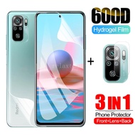 3 in 1 Hydrogel Film For Xiomi Xiaomi Redmi Note 10 11 11S Note11 Note10 Pro 10pro note10pro Max 5G 10S 4G 6.43" Front &amp; Back Camera Lens Hydrogel Film Soft Screen Protector Film Not Tempered Glass