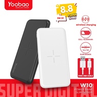 Yoobao W10 10000mah QI Wireless Charging Powerbank 2.1A Charging Ultra Slim Yaobao