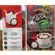 A'capella Marshmallow Cocoa Ball Set, 4 Pcs (4 Flavors) Bulk Sharing Pack, Hot Milk Melting Outer Ch