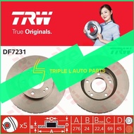 (1 pcs)  TRW Disc Brake Rotor Front for DF7231S Mitsubishi Airtrek Turbo (276mm)