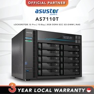 ASUSTOR AS7110T | LOCKERSTOR 10 Pro | 10-Bay | 8GB DDR4 ECC SO-DIMM | NAS