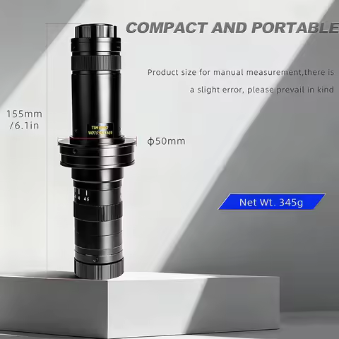 Industrial Video Microscope C-Mount with Adjustable Magnification 0.7X-4.5X Optical Zoom Lens Confoc