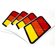 Tri-Color Decal Vintage Colors FITS on Toyota FJ Cruiser Tacoma 4 Runner Tundra FJ60 FJ80 FJ40 JEEP 