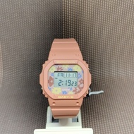 [Original] Casio Baby-G BGD-565RP-4D Digital Retro Pop Peach Floral Design Ladies Watch