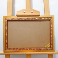 Ready Stock Fiber Wood Frame(3072) 8X10 8X12 A4 10R 11R A3 12R Acrylic Gold Picture Graduation Certi