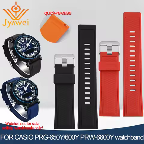 24mm Silicone Rubber Watch Strap For Casio G-SHOCK GA-2300 GA-2000 Wach band PRW-6600 PRG-600/650Y q